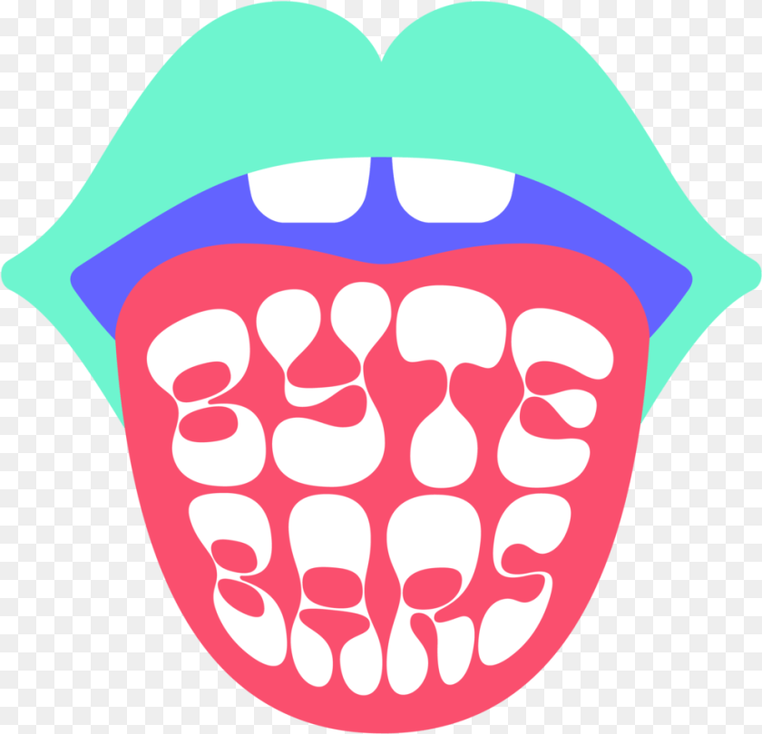 991x956 Byte Logo Tongue Seafoamlips Rgb Large, Body Part, Mouth, Person, Baby Transparent PNG