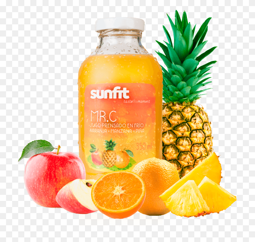 725x735 C Jugos Sunfit Tropical Fruits, Juice, Beverage, Drink HD PNG Download