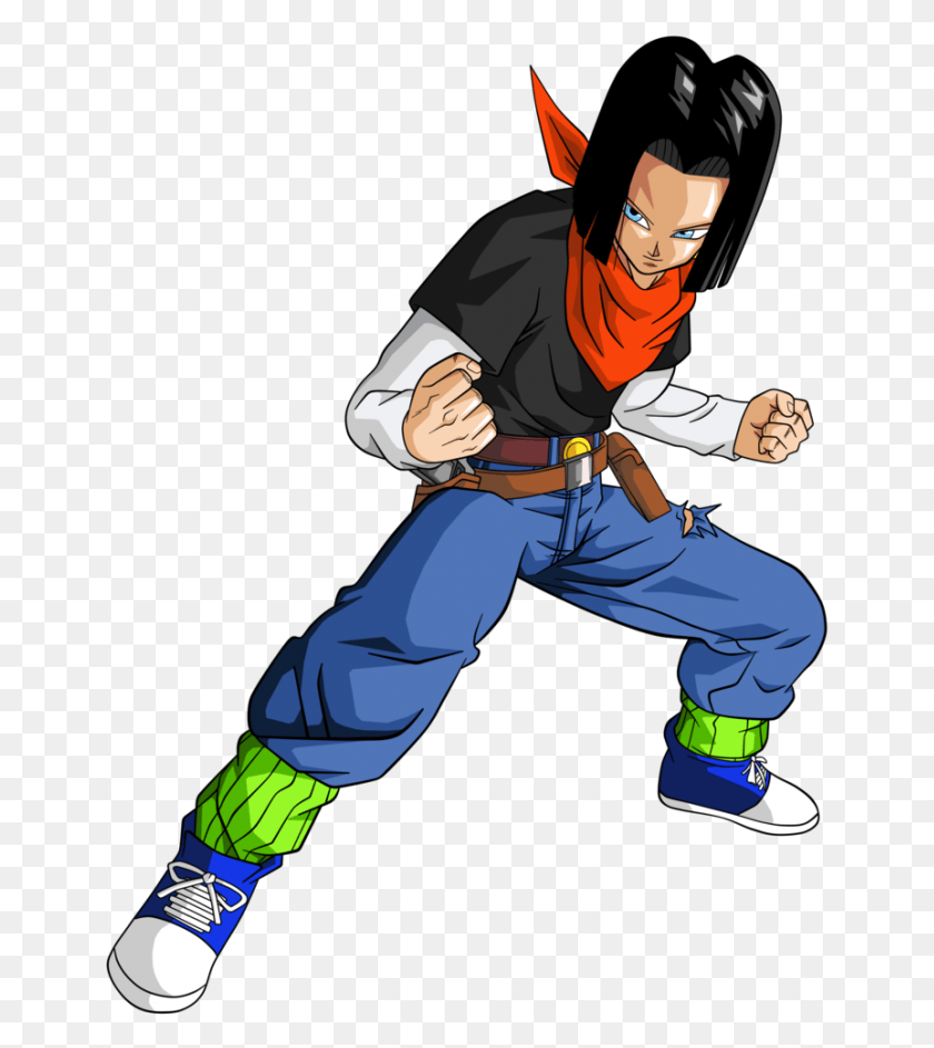 651x883 C Seventeen Dragon Ball Z, Человек, Человек, Комиксы Hd Png Скачать