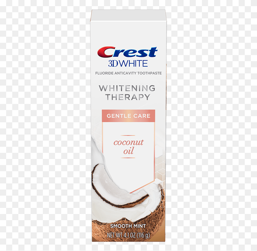253x761 C1c1 V1 201812191814 Crest Whitening Therapy Coconut Oil, Bottle, Flour, Powder HD PNG Download