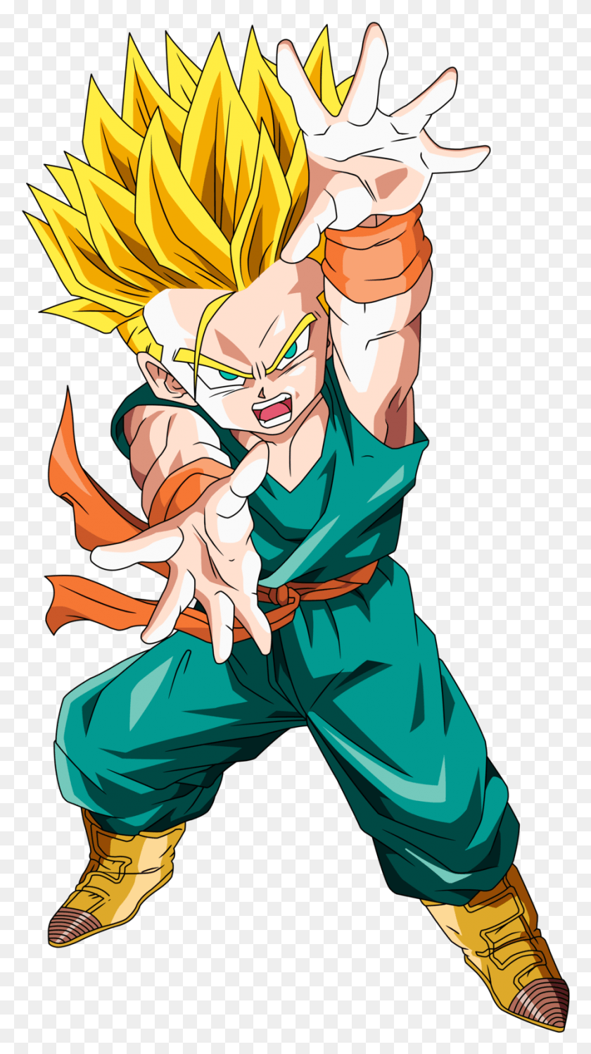 891x1641 Cabba Vs Kid Trunks Kid Trunks, Person, Human, Hand HD PNG Download