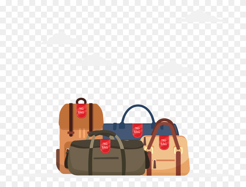 751x579 Cabin Baggage Is Less Than 7kg In Weight Hand Luggage, Bag, Handbag, Accessories HD PNG Download