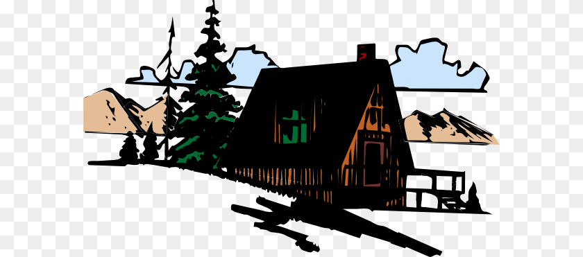Cabin Clip Art, Architecture, Housing, Building, House Sticker PNG