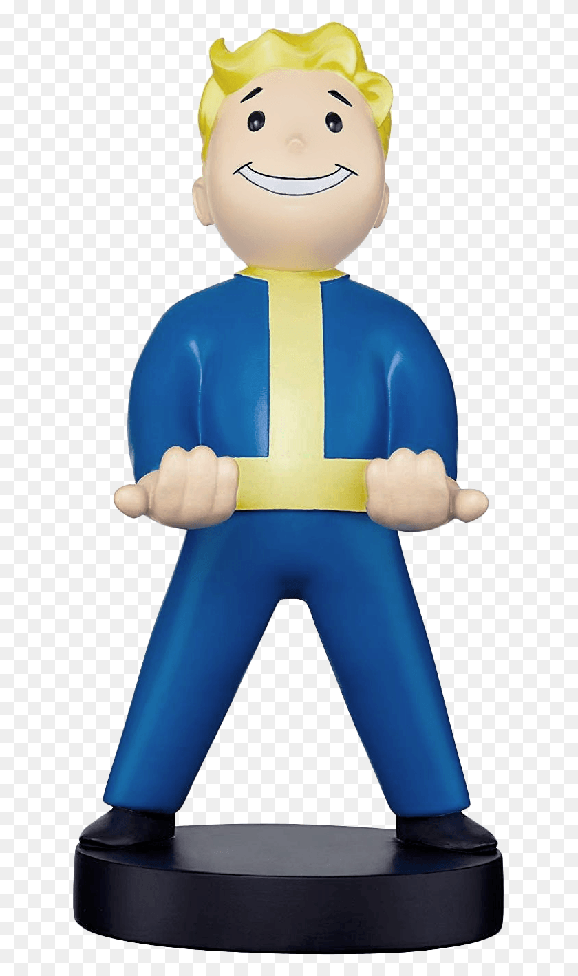 627x1359 Cable Guys Phone Controller Holder Fallout 76 Vault Vault Boy Cable Guy, Toy, Hand, Costume HD PNG Download