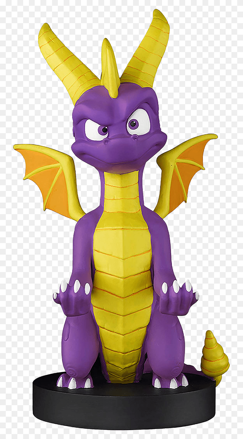 750x1457 Cable Guys Phone Controller Holder Spyro The Dragon Spyro Cable Guy Controller Holder, Toy, Graphics HD PNG Download