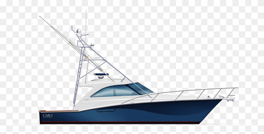 2361x1113 Cabo Yachts Boat Fishing Boat Transparent Background, Yacht, Vehicle, Transportation HD PNG Download