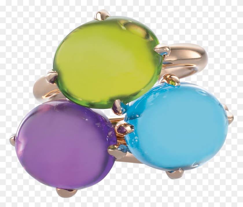 1317x1108 Cabochon Rings In Blue Topaz Amethyst Amp Peridot Jade, Balloon, Ball, Rattle HD PNG Download