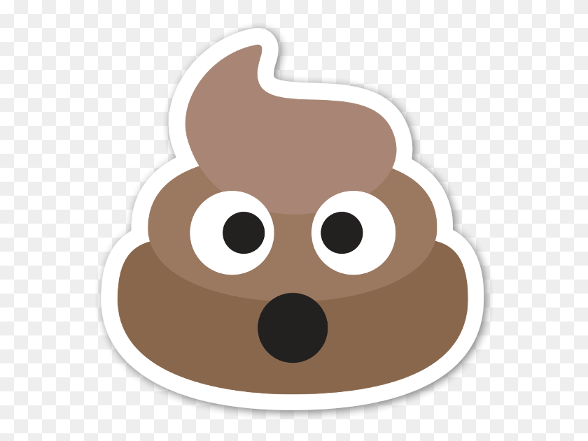 571x571 Caca Pegatina Shocked Poop Emoji, Сладости, Еда, Кондитерские Изделия Hd Png Скачать