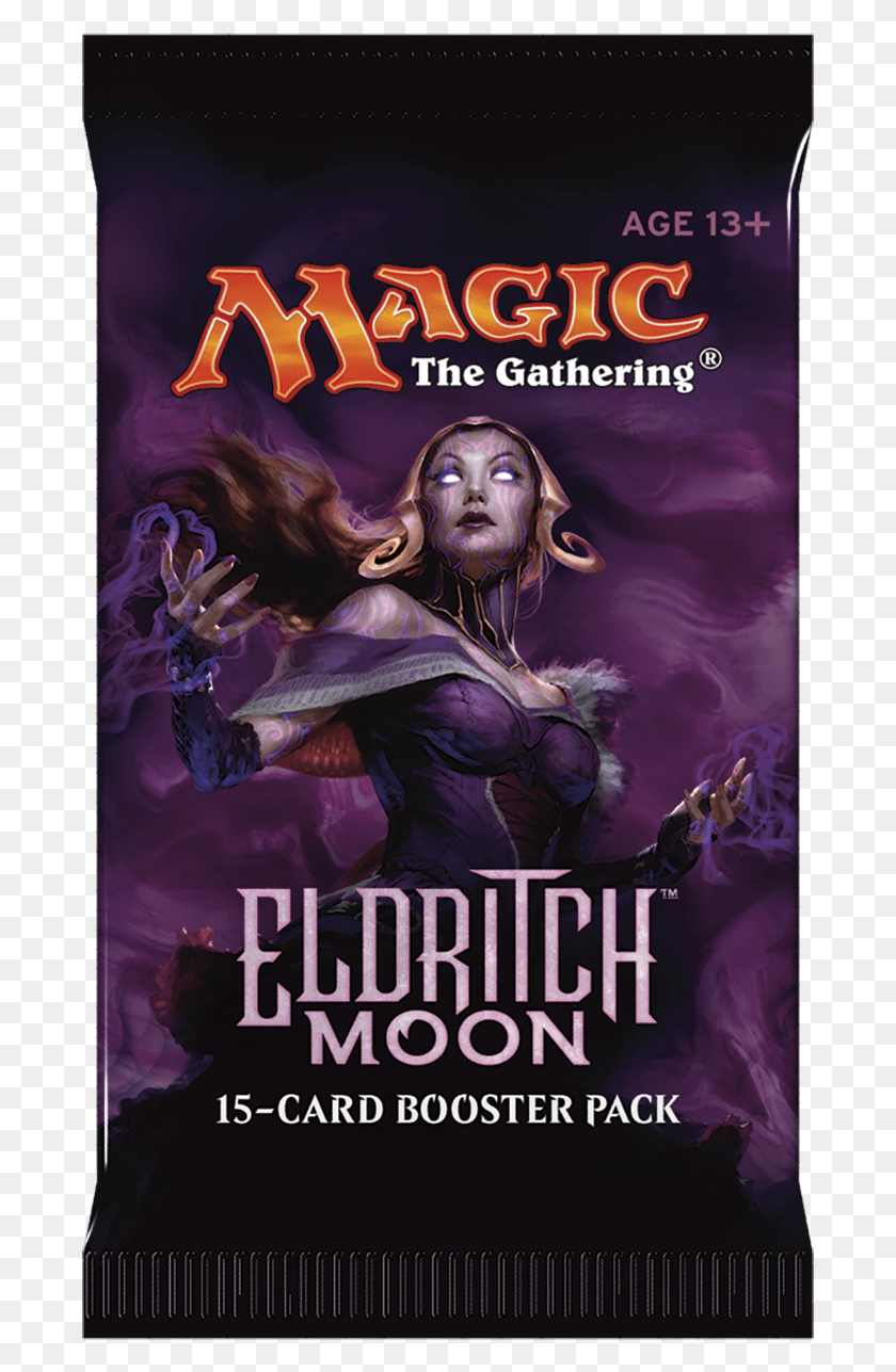 687x1227 Cache Eldritch Moon Booster Pack, Poster, Advertisement, Person HD PNG Download