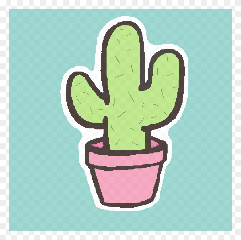 1000x1000 Cacti Cute Cactus Drawing Easy, Plant, Dynamite, Bomb HD PNG Download