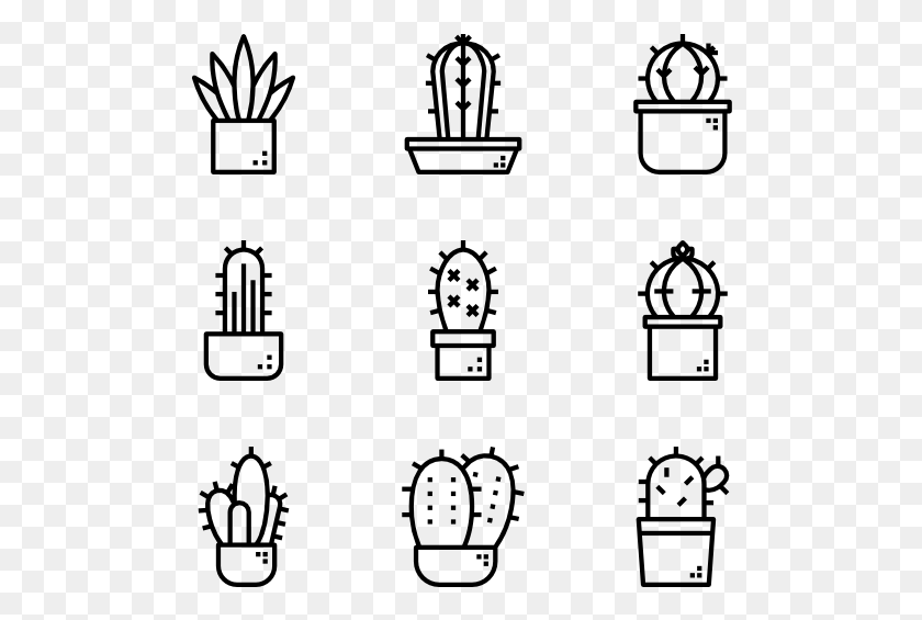 494x505 Cactus Cactus Icon, Gray, World Of Warcraft HD PNG Download