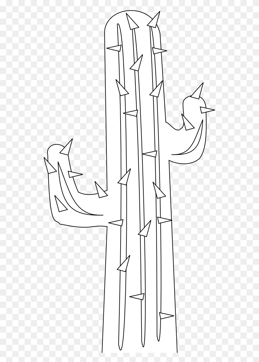 555x1116 Cactus Clipart Black And White Silhouette White Cactus White Vector, Hook, Utility Pole, Anchor HD PNG Download