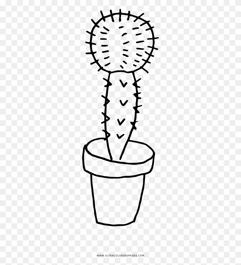 269x866 Cactus Coloring, Gray, World Of Warcraft HD PNG Download
