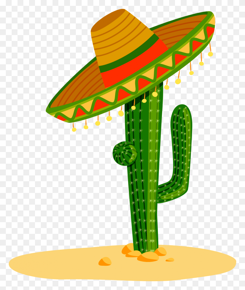 1148x1372 Cactus Mexicano Cactos De Chapu Desenho, Clothing, Apparel, Sombrero Hd Png