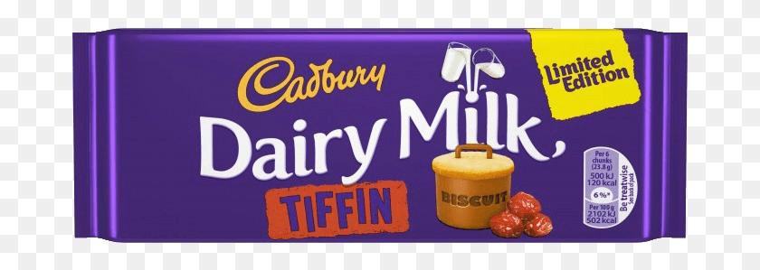 681x239 Cadbury Dairy Milk Tiffin Cadbury, Vehicle, Transportation, Text HD PNG Download