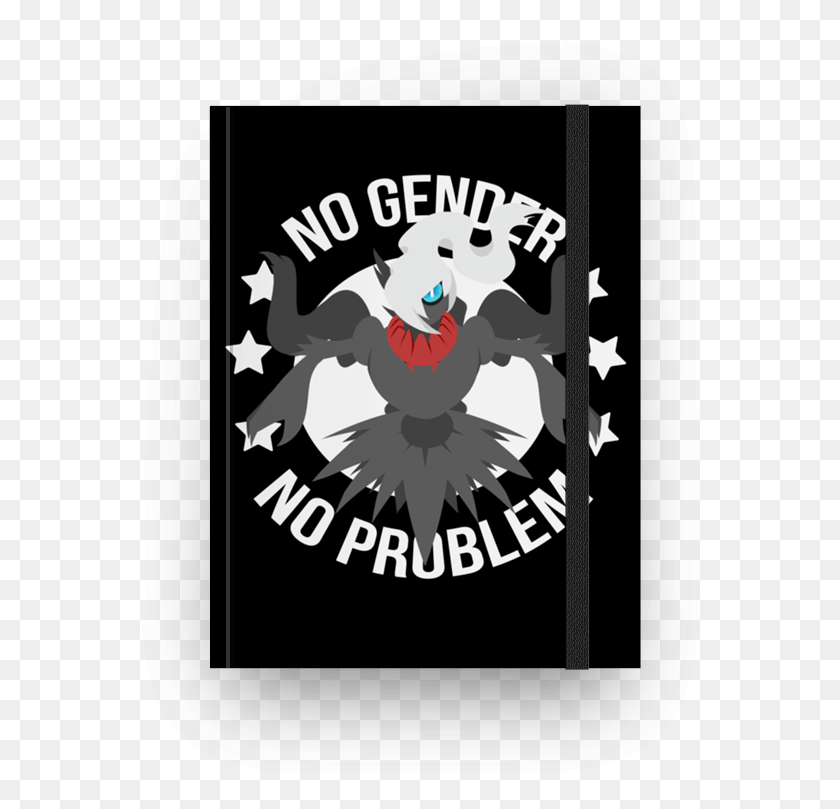595x749 Caderno No Gender No Problem Darkrai, Emblem, Symbol, Logo HD PNG Download
