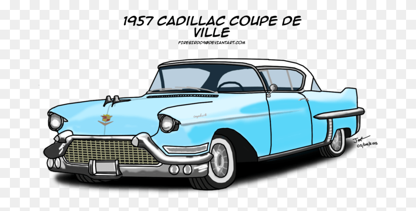 687x367 Cadillac Vector Sedan Deville Cartoon Coupe De Ville, Coche, Vehículo, Transporte Hd Png