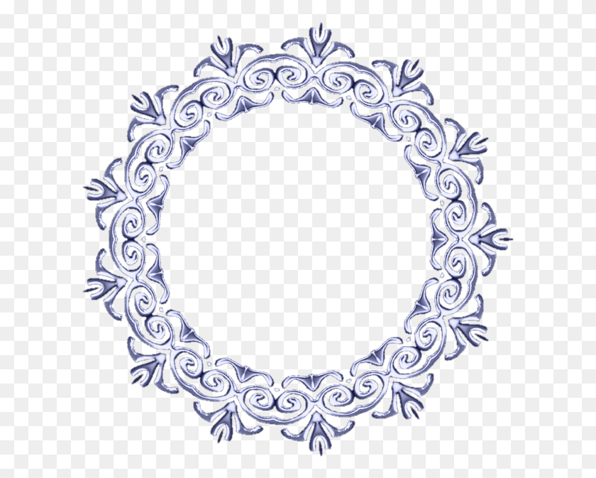 609x613 Cadre Rond Baroque Circle, Rug, Lace, Oval HD PNG Download