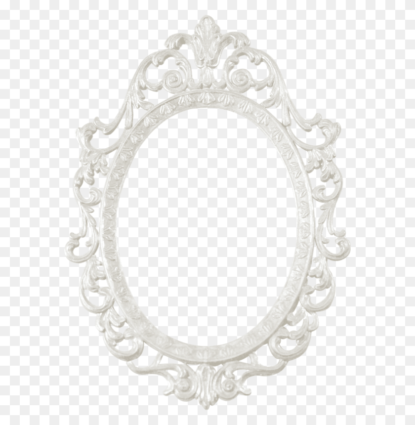 580x800 Cadre Rond Baroque Snow White Mirror, Oval, Bracelet, Jewelry HD PNG Download