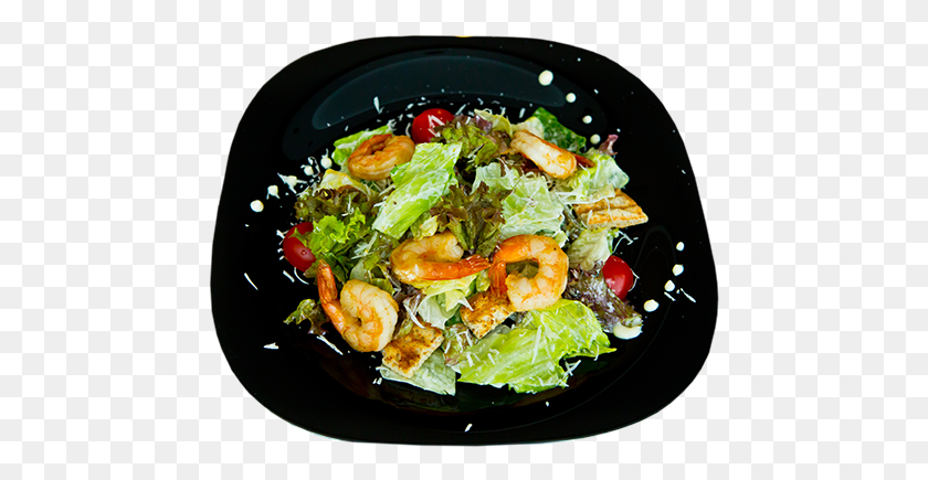 463x375 Caesar Salad With Shrimps Spinach Salad, Dish, Meal, Food HD PNG Download