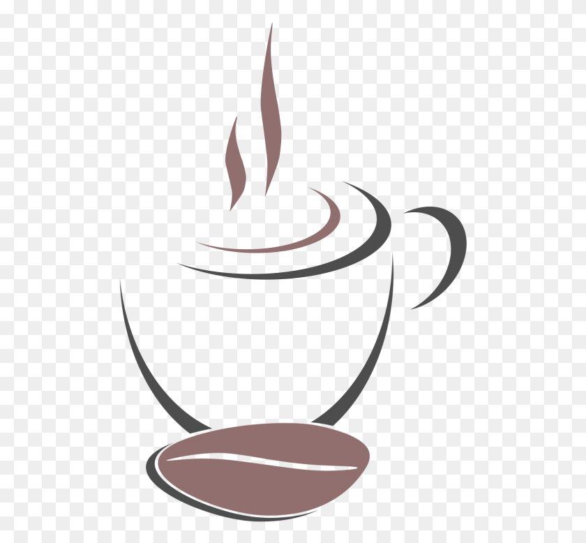 500x718 Кафе Кофе Логотипы Элементы Логотипа Переносимая Сетевая Графика, Чашка Кофе, Чашка, Текст Hd Png Скачать