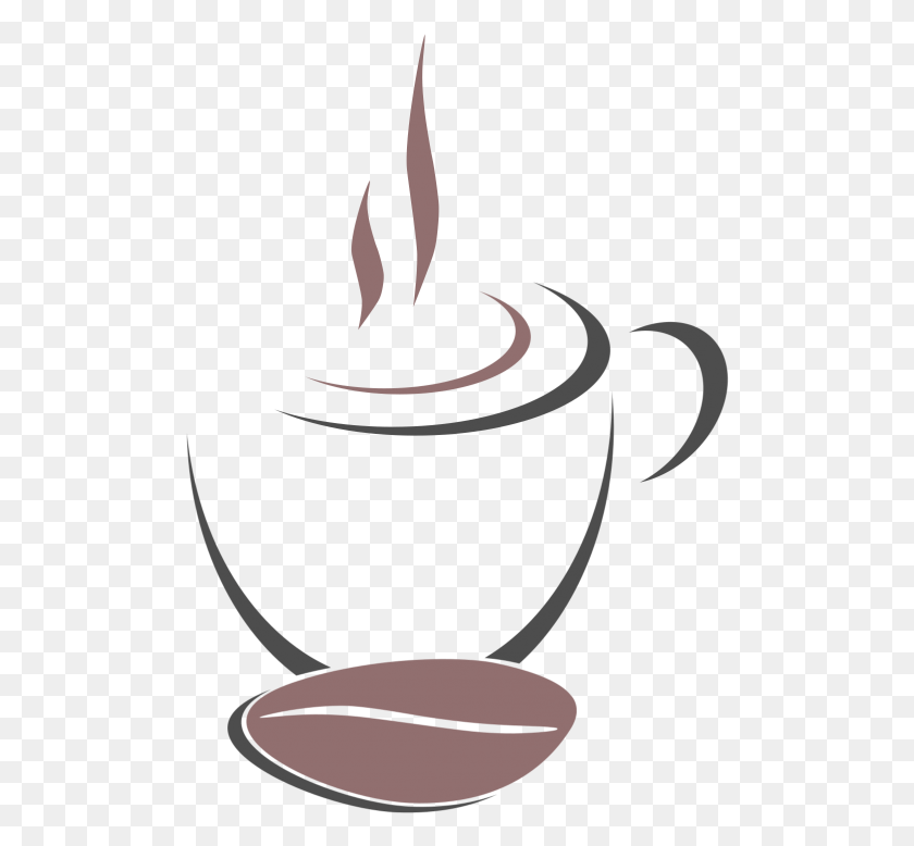 500x718 Descargar Png Café Café Logos Logo Elementos Gráficos De Red Portátiles, Taza De Café, Texto Hd Png