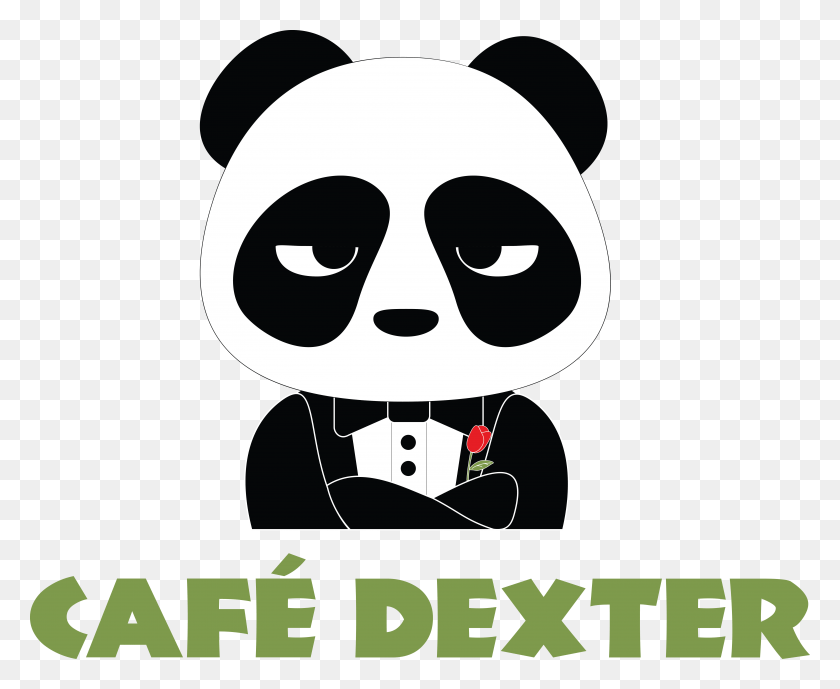 6899x5564 Descargar Png Cafe Dexter Cartoon, Stencil, Símbolo, Logo Hd Png