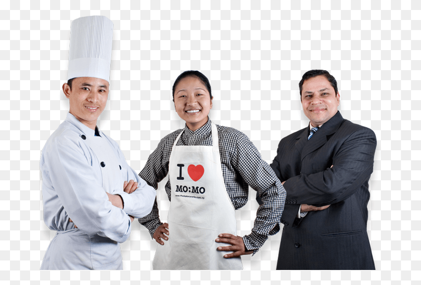 683x509 Cafe People Image Background Pastry Chef, Person, Human, Tie HD PNG Download
