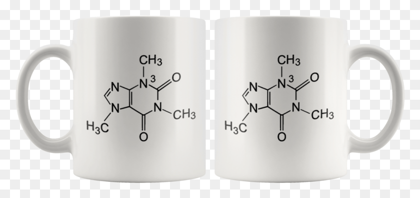 1023x442 Caffeine Molecule Chemistry Coffee Mugs Teacher Definition Funny, Number, Symbol, Text HD PNG Download