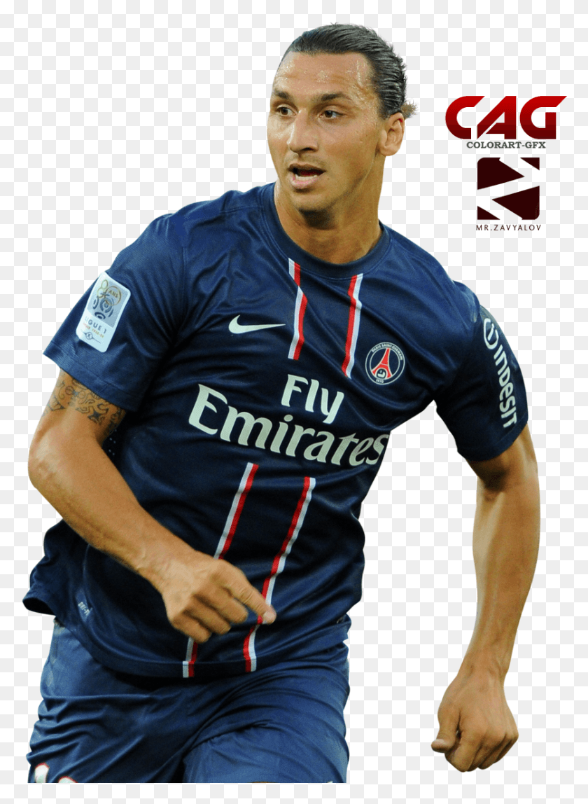 837x1168 Cag Navy Zlatan Ibrahimovic Zlatan With A White Background, Clothing, Apparel, Person HD PNG Download