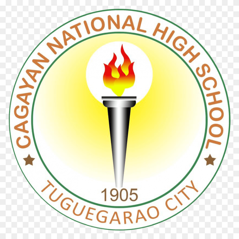 815x815 Cagayan National High School Logo, Light, Torch, Symbol HD PNG Download