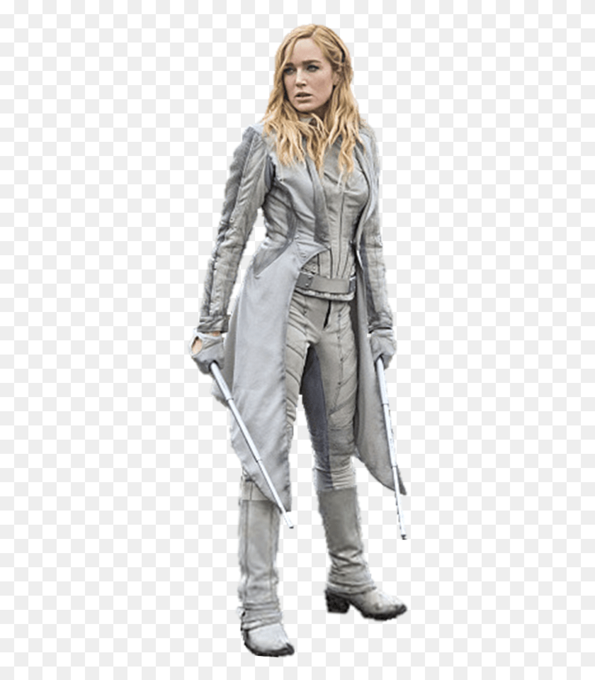 317x899 Caity Lotz White Canary Dc39s Legends Of Tomorrow, Clothing, Apparel, Coat HD PNG Download