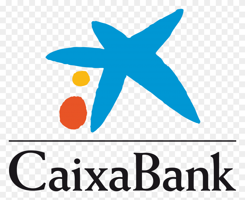 4771x3847 Логотип Caixabank Вертикальный Логотип Caixa Bank, Символ, Символ Звезды, Плакат Hd Png Скачать