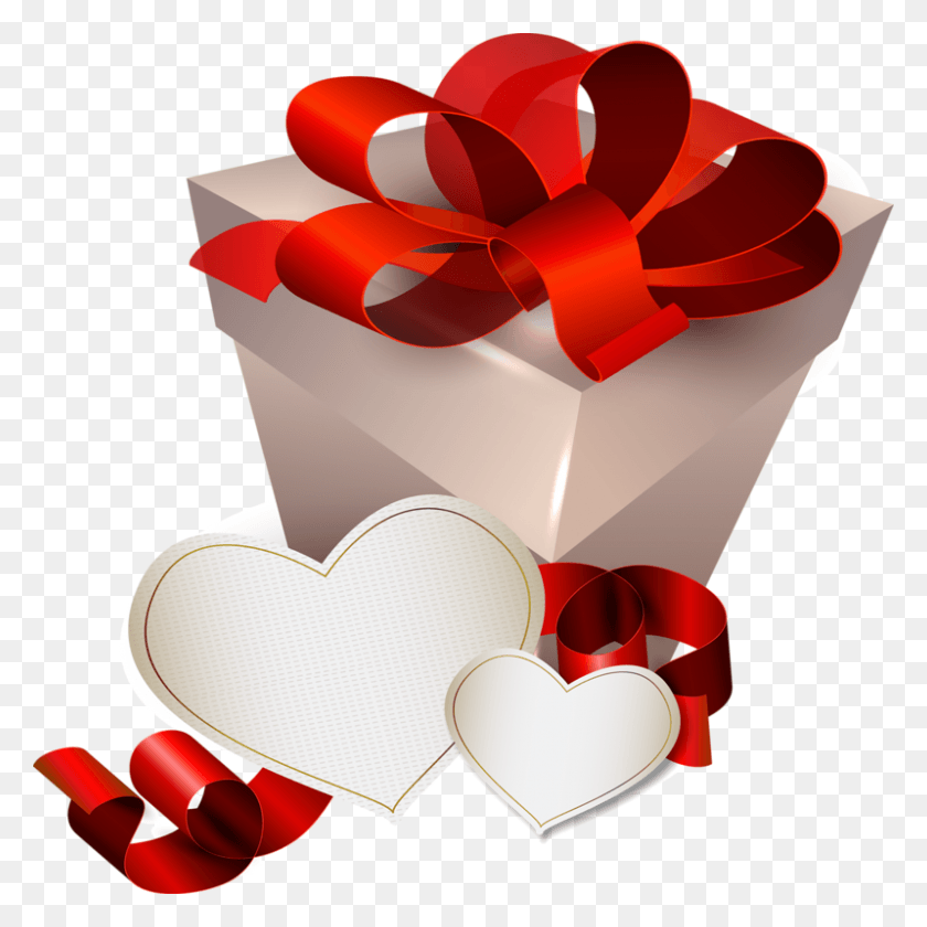 799x800 Descargar Png Cajas De Regalo Encontrado En La Web Valentines Day Hearts Clipart, Gift Hd Png