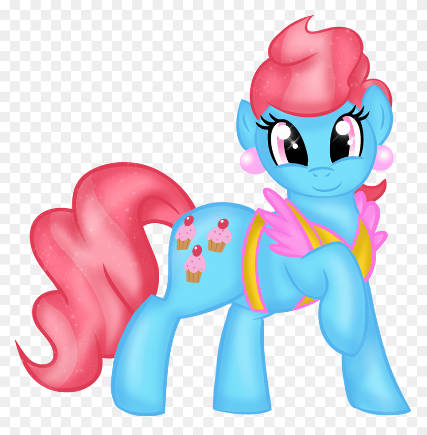 882x900 Descargar Png / Pastel De Rayodragon Little Pony Mrs Cup Cake, Toy, Graphics Hd Png