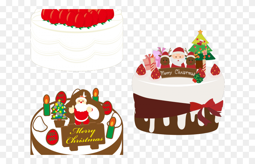 640x480 Торт Клипарт Рождественский Рождественский Торт, Десерт, Еда, Торт Ко Дню Рождения Hd Png Скачать