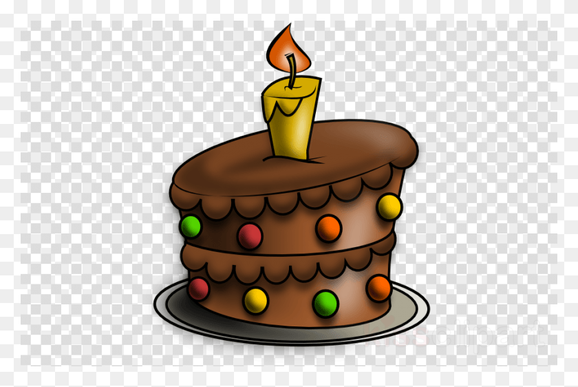900x580 Cake Drawing Image Transparent Background Drawing Birthday Cake With Colour, Dessert, Food, Seed HD PNG Download