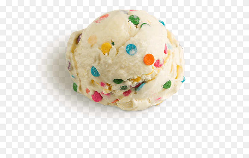 601x474 Cake Mix Ice Cream Scooped Scooped Ice Cream With Sprinkles, Cream, Dessert, Food HD PNG Download