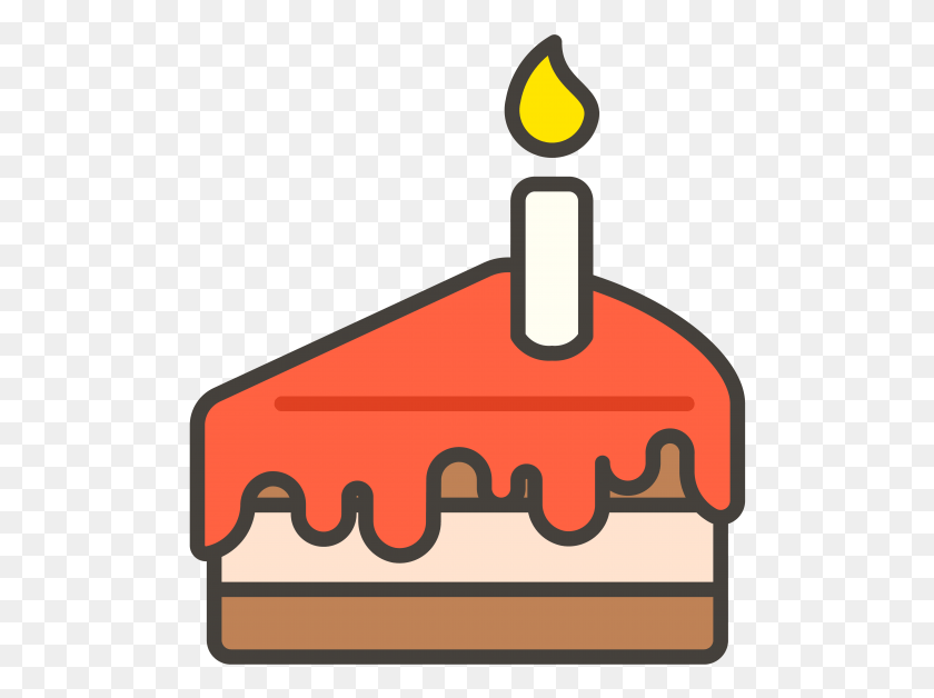502x568 Cake With Candle Emoji Icon, Canopy, Tool HD PNG Download