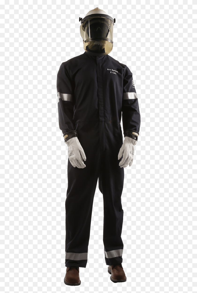 360x1187 Cal Enespro Arc Flash Kit Dry Suit, Clothing, Apparel, Helmet HD PNG Download