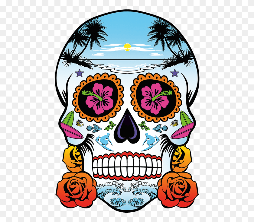 480x676 Calavera, Doodle HD PNG Download