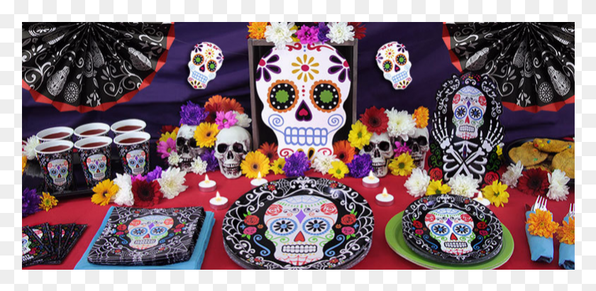 781x351 Calaveras Mexicanas Grandes Skull, Graphics, Crowd HD PNG Download