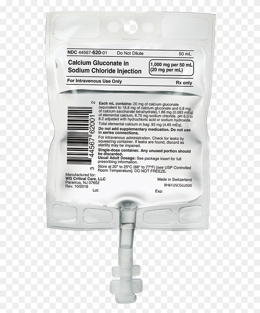 556x953 Calcium Gluconate Iv Bag New Calcium Gluconate Bags, Text, First Aid, Word HD PNG Download