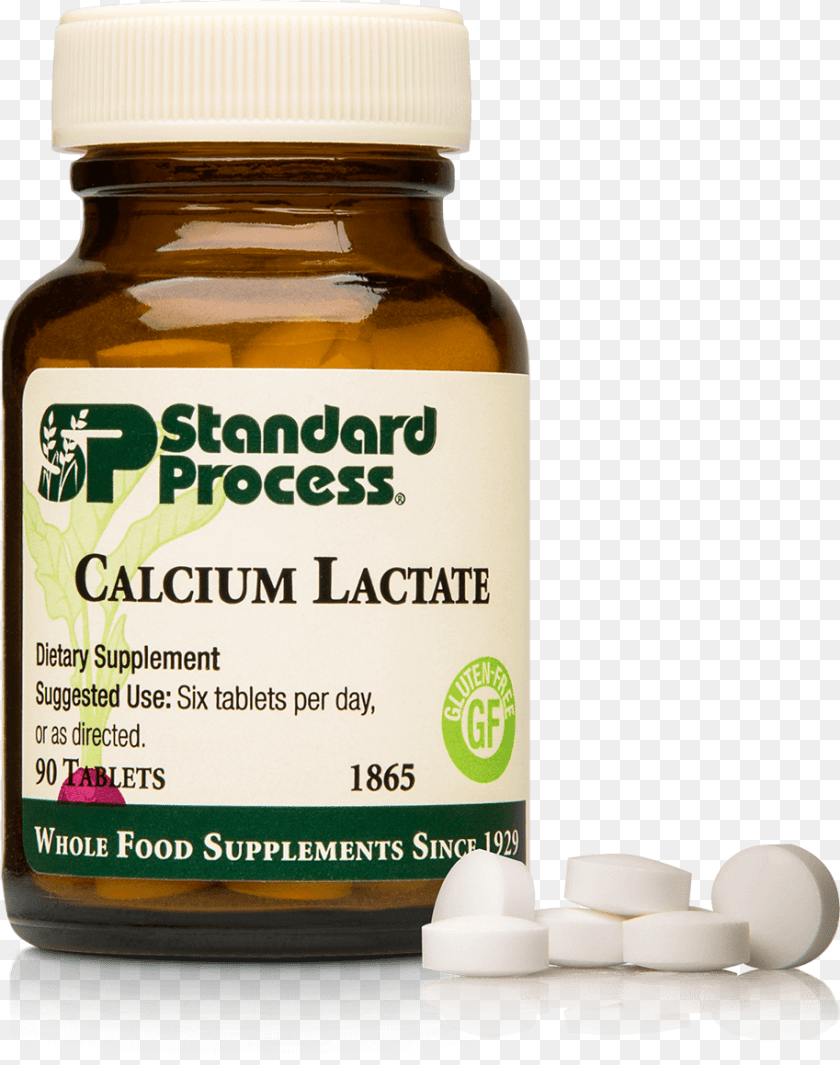 Calcium Lactate Bottle Tablet Pill, Herbal, Herbs, Plant, Medication Sticker PNG