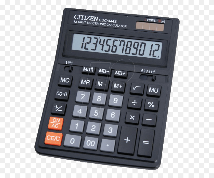 572x638 Calculator Citizen Systems Sdc 444 S Citizen Calculator Sdc, Computer Keyboard, Computer Hardware, Keyboard HD PNG Download