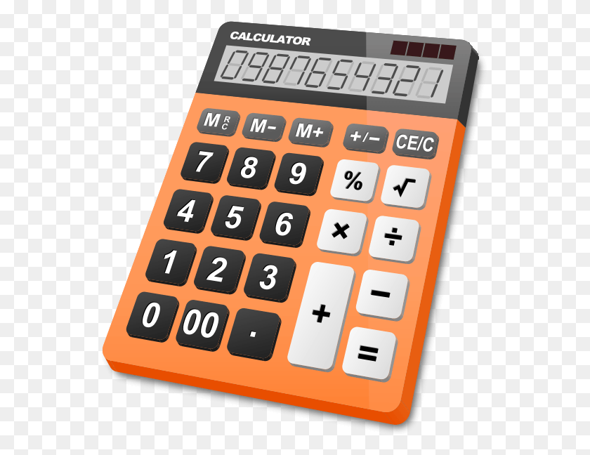 550x588 Calculator Orange Svg Orange Calculator, Electronics, Computer Keyboard, Computer Hardware HD PNG Download
