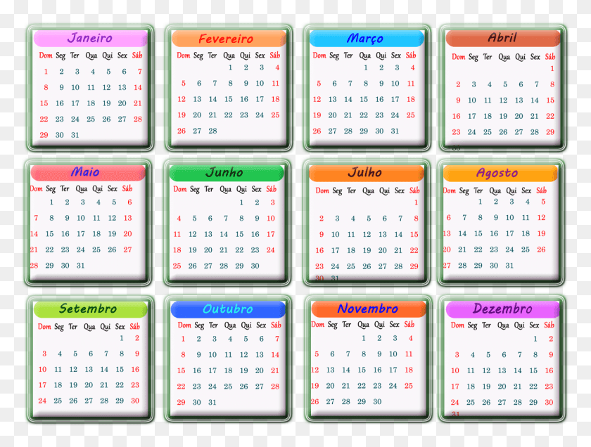 1206x891 Calendar 2017 Calendario 2017 Colorido Em Portugus, Text, Mobile Phone, Phone HD PNG Download