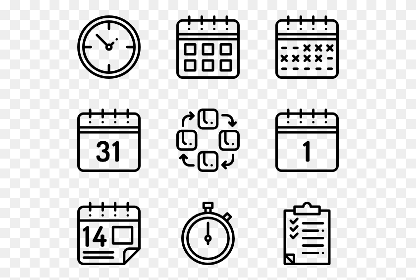 529x505 Calendar And Date Museum Icons, Gray, World Of Warcraft HD PNG Download