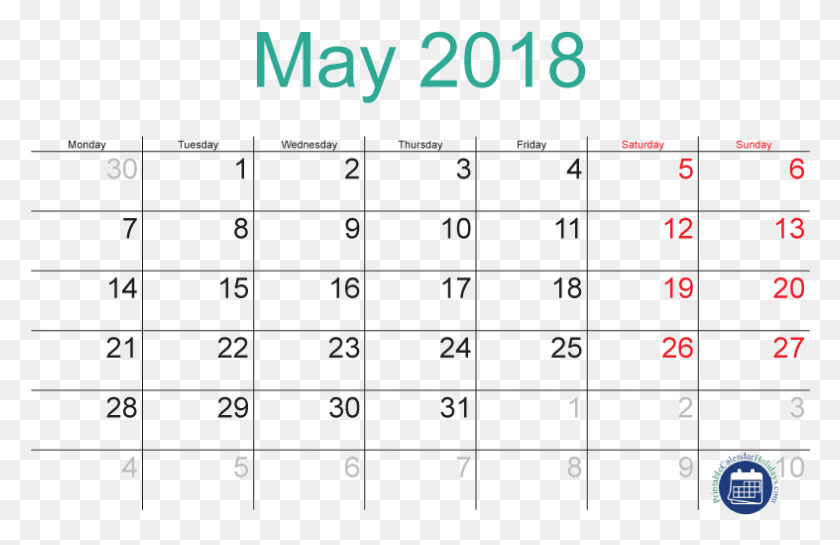 787x490 Calendar May 2017 With Holidays, Text, Plot, Number HD PNG Download