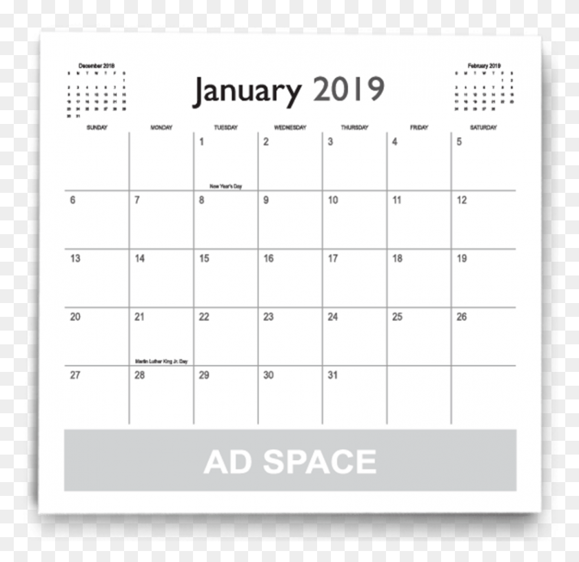 826x801 Calendar Templates Printingcenterusa Photoshop Calendar Template 2019, Text HD PNG Download
